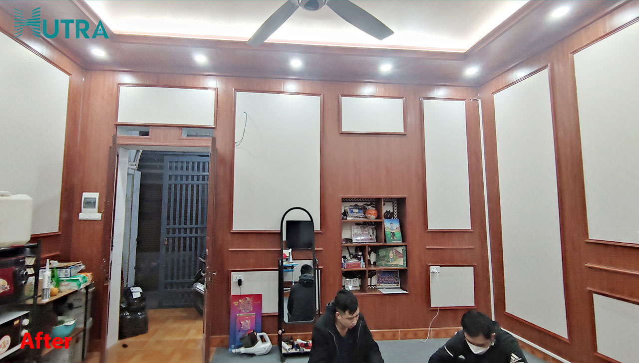 Dự án thi công cải tạo nhà cũ bằng tấm nhựa PVC Nano tại Đại La, Hai Bà Trưng, Hà Nội.